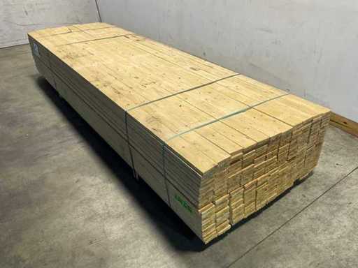 Spruce plank rough 360x10x2.2 cm (100x)