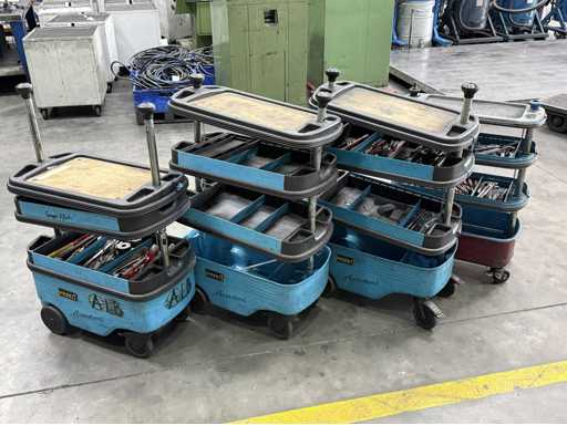 HAZET 4 Tool Trolley with Content