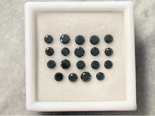Diamante - diamante nero reale da 3,12 carati (certificato)