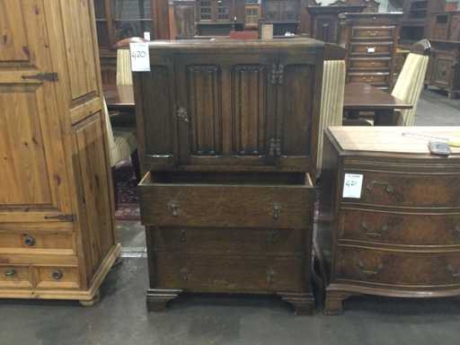 Antique oak cabinet