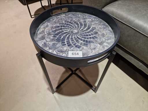 Table basse maison DTP diamètre 41cm - Plateau + Pied