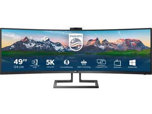 Philips 499P9H - UltraWide Dual QHD Curved - USB-C - VA Monitor - 49 inch