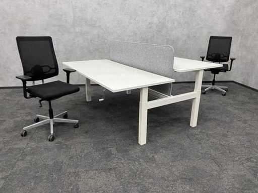 Sedus/ Buzzispace - complete slinger zit-zit duo werkplek 180x80