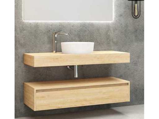 Modul de mobilier de baie 2 piese 120 cm