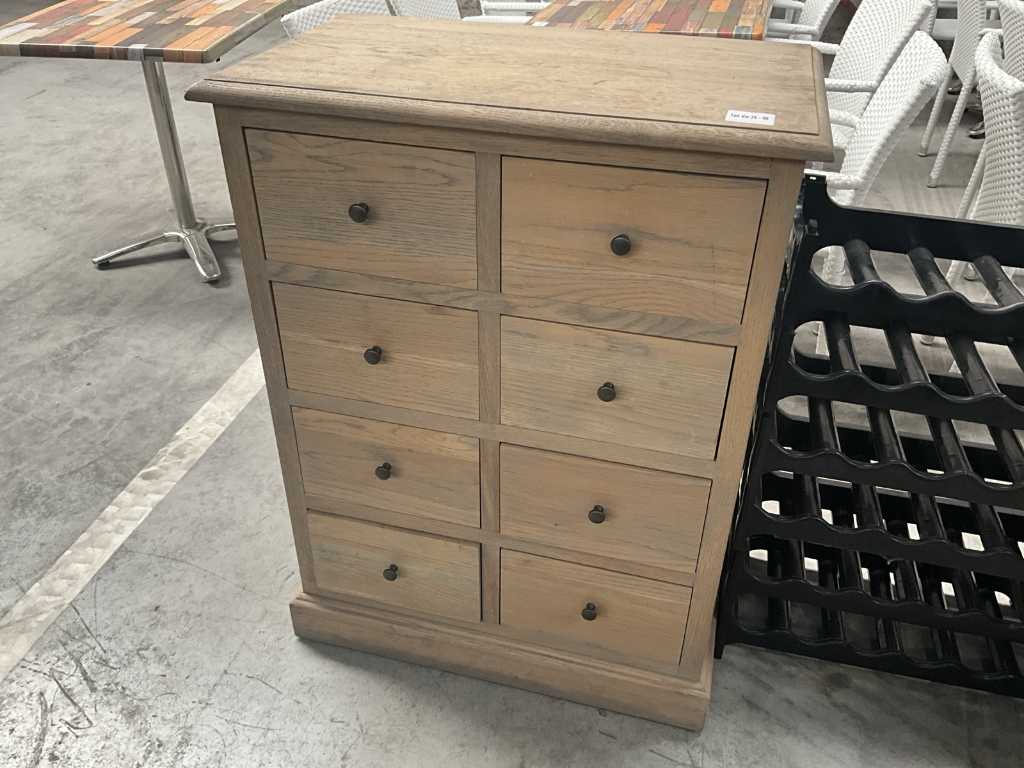 Wooden Storage Cabinet with 8 drawers