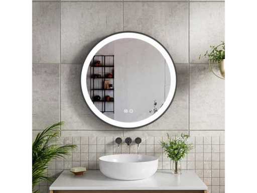 Karo - Spiegel rond 60 cm + Led en verwarming