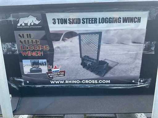 Rhino-cross 3 ton skid steer logging winch Skid Steer Loader