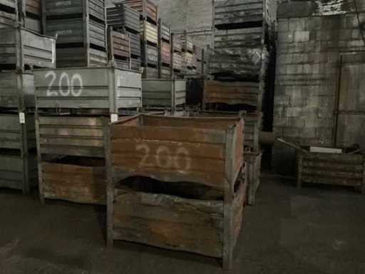 Vassoio per materiali metallici