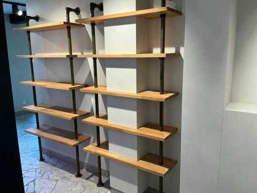 Batch of various shop shelves