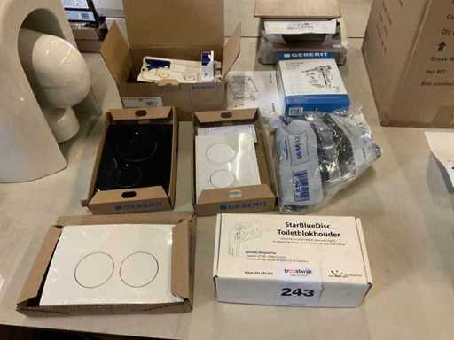 Various accessories for concealed cisterns