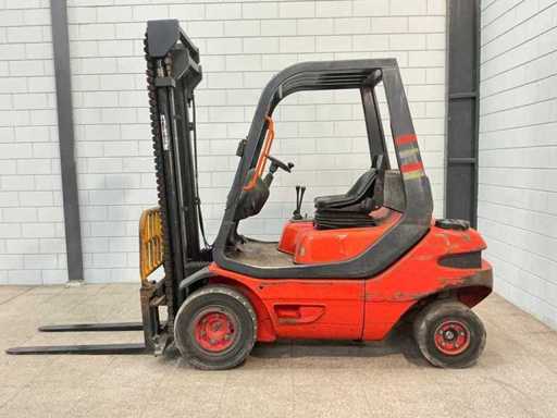 Linde - H25D - Duplex 3,7M, Levier latéral - Chariot élévateur