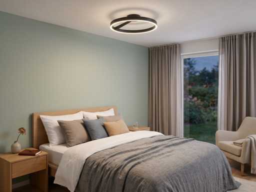 Lampe de plafond Arcao 60cm LED 40W CCT 3 couleurs et 3 étapes (2x)