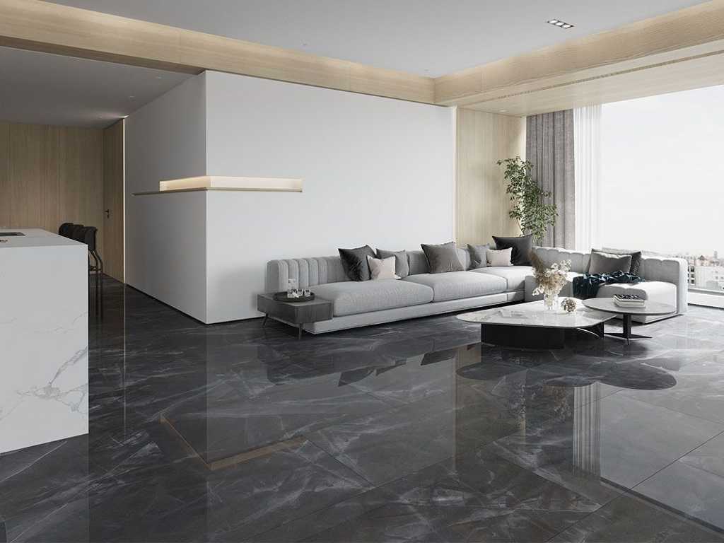 Space Anthracite polished tile 46 m²