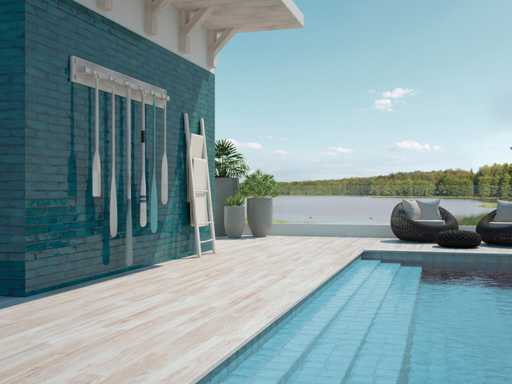 Wall tile 48m2 Chimia Blue glossy 7.5x30cm