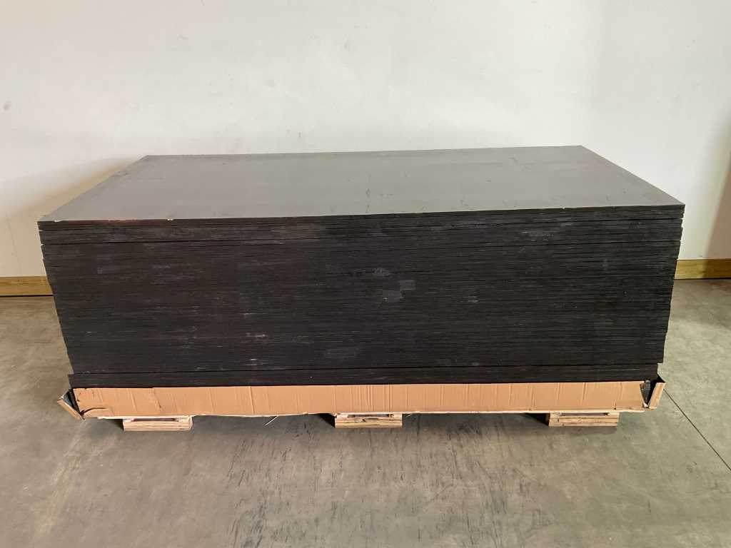 15.6 m² construction board - Asian poplar concrete plywood sheet 120 grams 250x125x1.8 cm 