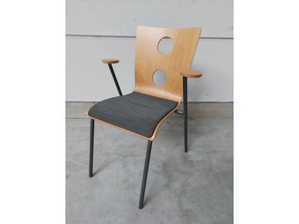 10 x Drisag Occhio Vintage chair by Roel Vandebeek 