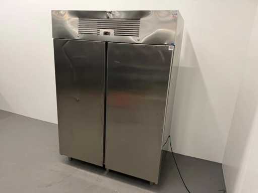 Lodówka ze stali nierdzewnej z podwójnymi drzwiami