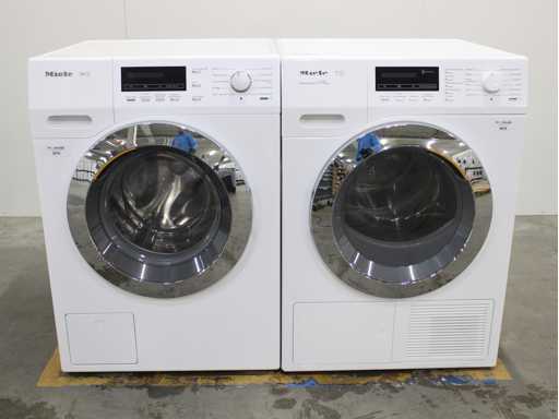 Miele W1 Wasmachine & Miele T1 SteamFinish & Eco Wasdroger
