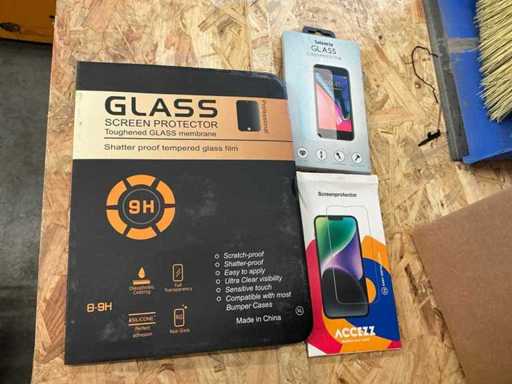 Lotto di pellicole protettive (circa 100 pezzi)