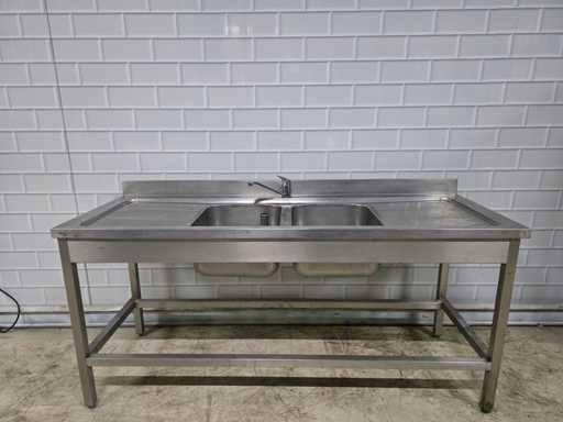 Chiuvetă dublă din oțel inoxidabil