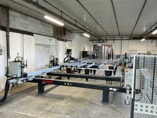 Machines of a window manufacturer