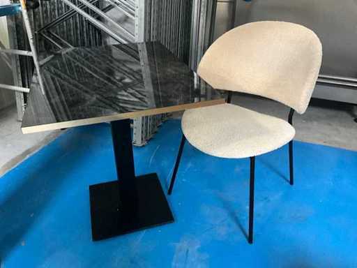 Restauranttafels (7x) + restaurantstoelen (8x)