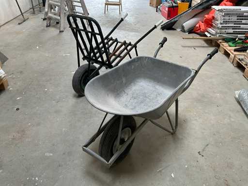 Kruiwagen en stenenwagen