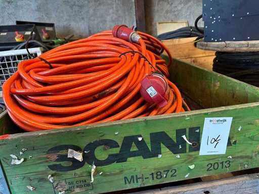 Lotto di cavi di alimentazione da 32 ampere inclusi il pallet