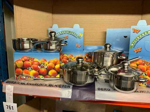 9 piece cooking pot set GSW