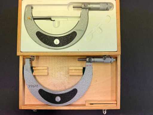 KS Suhl - Posten (2x) Bügelmessschraube Außenmikrometer 125 - 175 mm