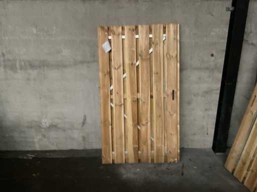 Fichtengartentor mit Metallrahmen 180x100 cm