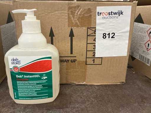 Il gel per la disinfezione delle mani (13 volte)