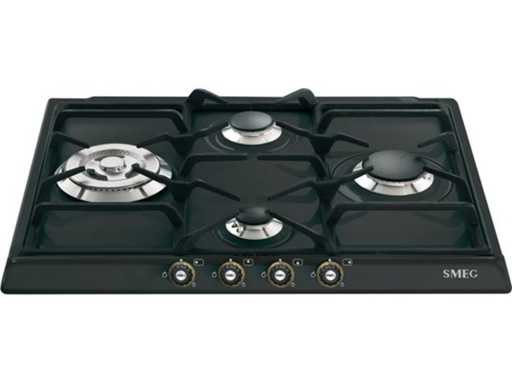 Smeg SR764AOD kookplaat Antraciet Ingebouwd Gaskookplaat 4 zone(s)