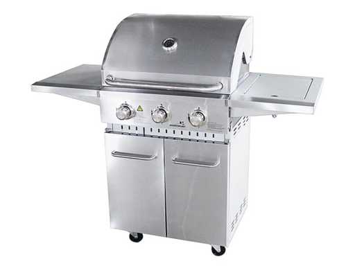 Gas bbq - RVS - Vonato - 0 - RVS Traditionele Grill 3