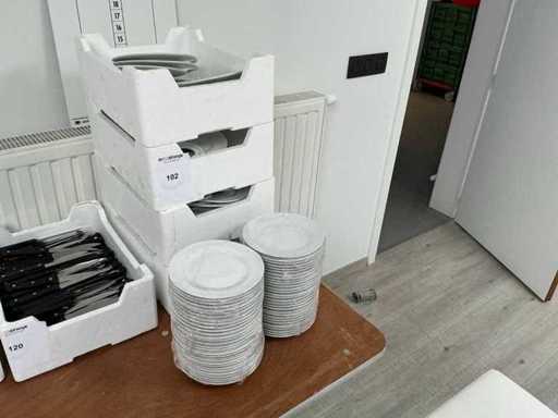 Serie di piastre in porcellana