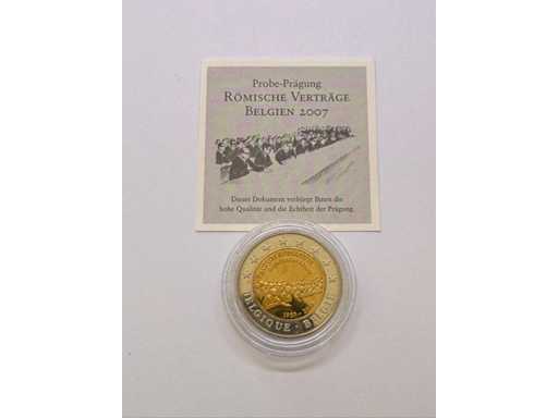 2 Euro-Pattern Muntverdragen van Rome 2007 België