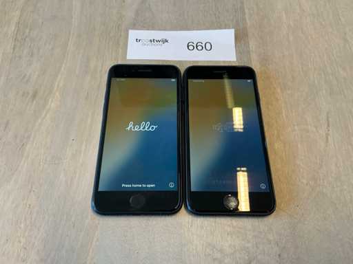 Apple Iphone SE (2. generacji, 64 GB) Telefon komórkowy (2x)