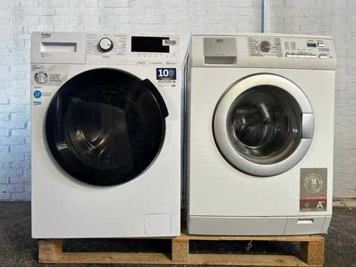 Beko WDW75141 STEAM 7/4 kg – washer dryer combination | AEG L74659A3 Washing Machine 7 kg A+++