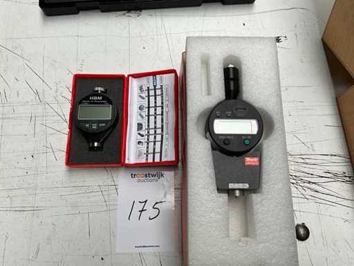Mitutoyo & HBM Hardmatic HH-336 Durometer / hardness meter (2x)