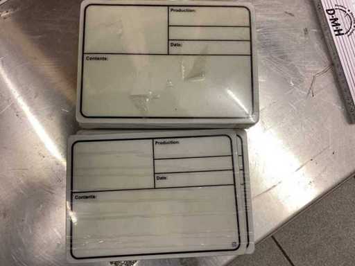 Tarjetas de etiquetado para flight cases (30x) aprox. DIN A 6