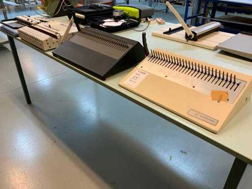 GBC, DGS, macchine per rilegare fili (4x)