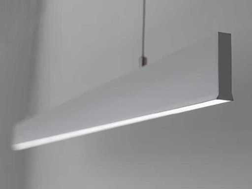 4 x Sub Minimal Up/down pendant fixture silver gray