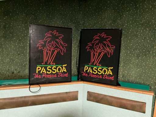 Passoã Neon light boxes (2x)