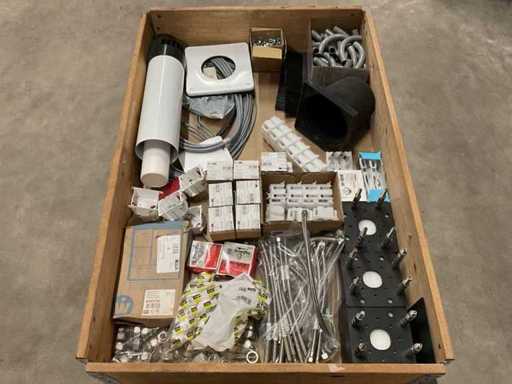 Charge von Installationsmaterialien