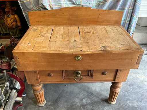 Wooden chopping block