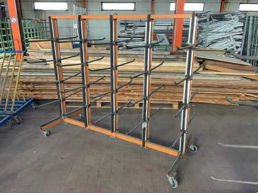 Profile transport trolley