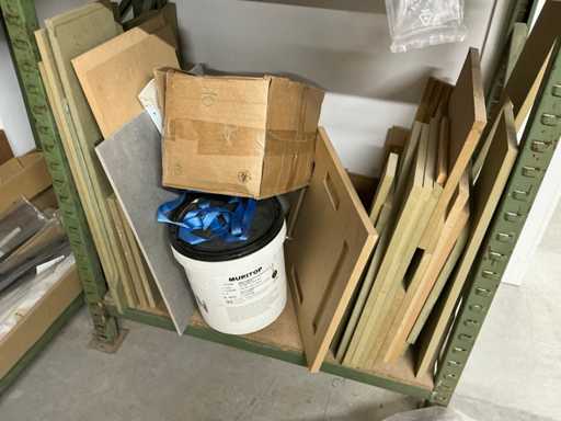 Waste material for furniture construction