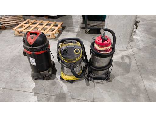   Industrial vacuum cleaner x 3