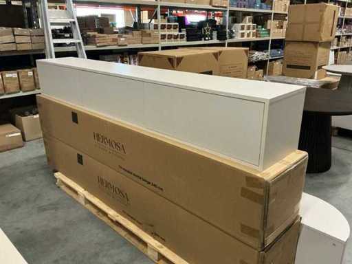 Hermosa TV-Möbel matt beige 240cm H33cm
