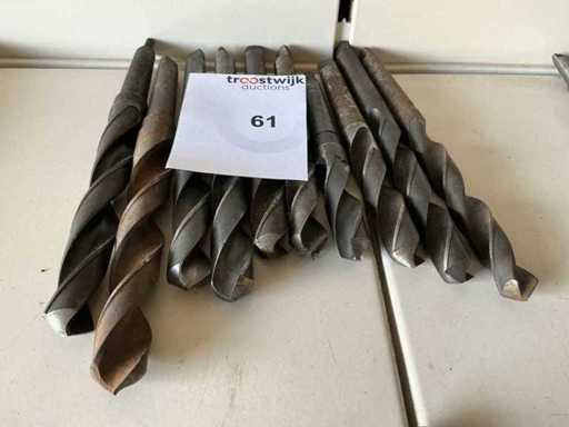 Lot Metal Drills HSS (10x)